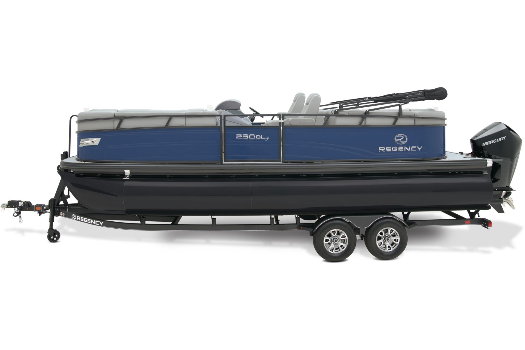 Profile view of 230 DL3 Pontoon