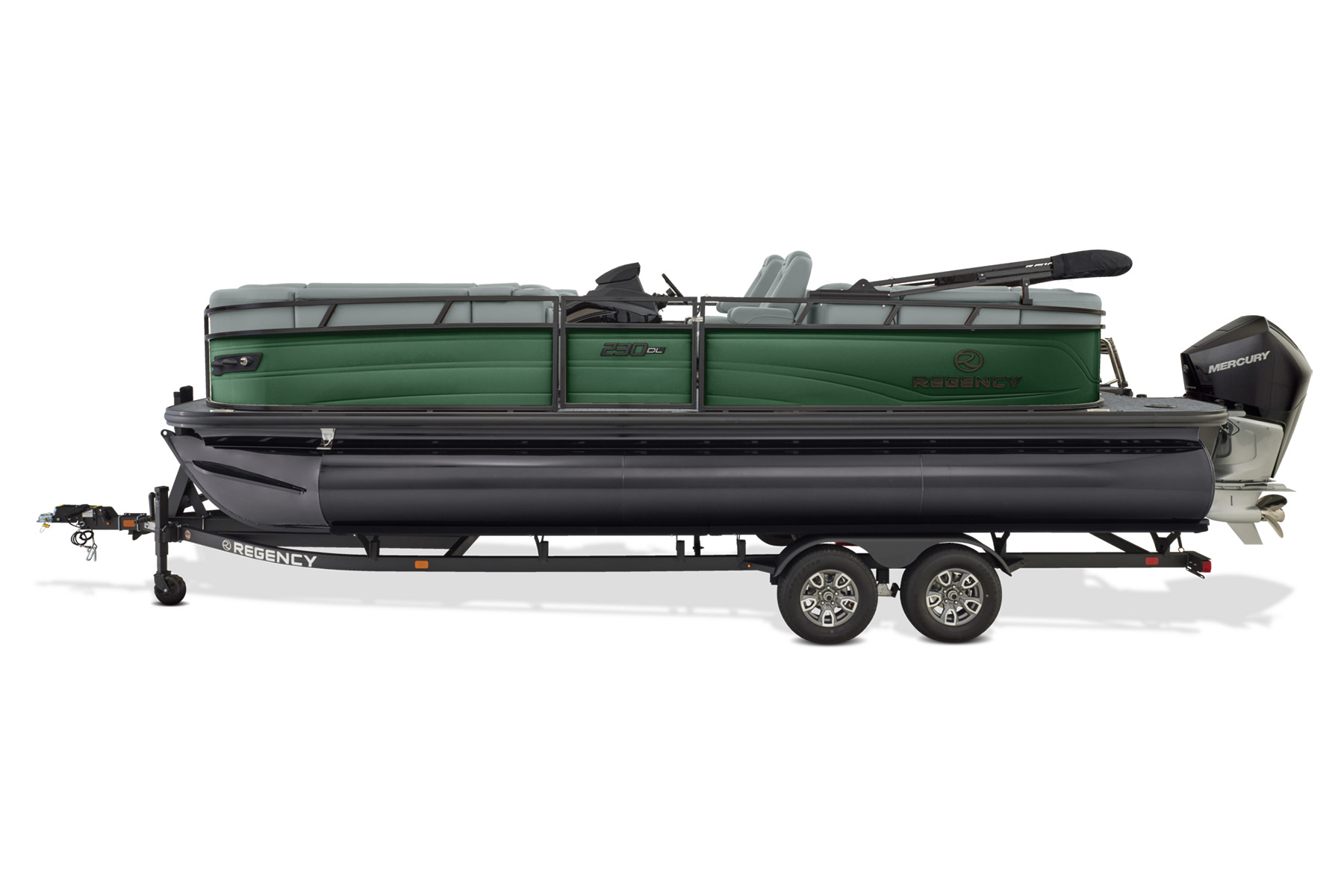 Profile view of 230 DL3 Pontoon