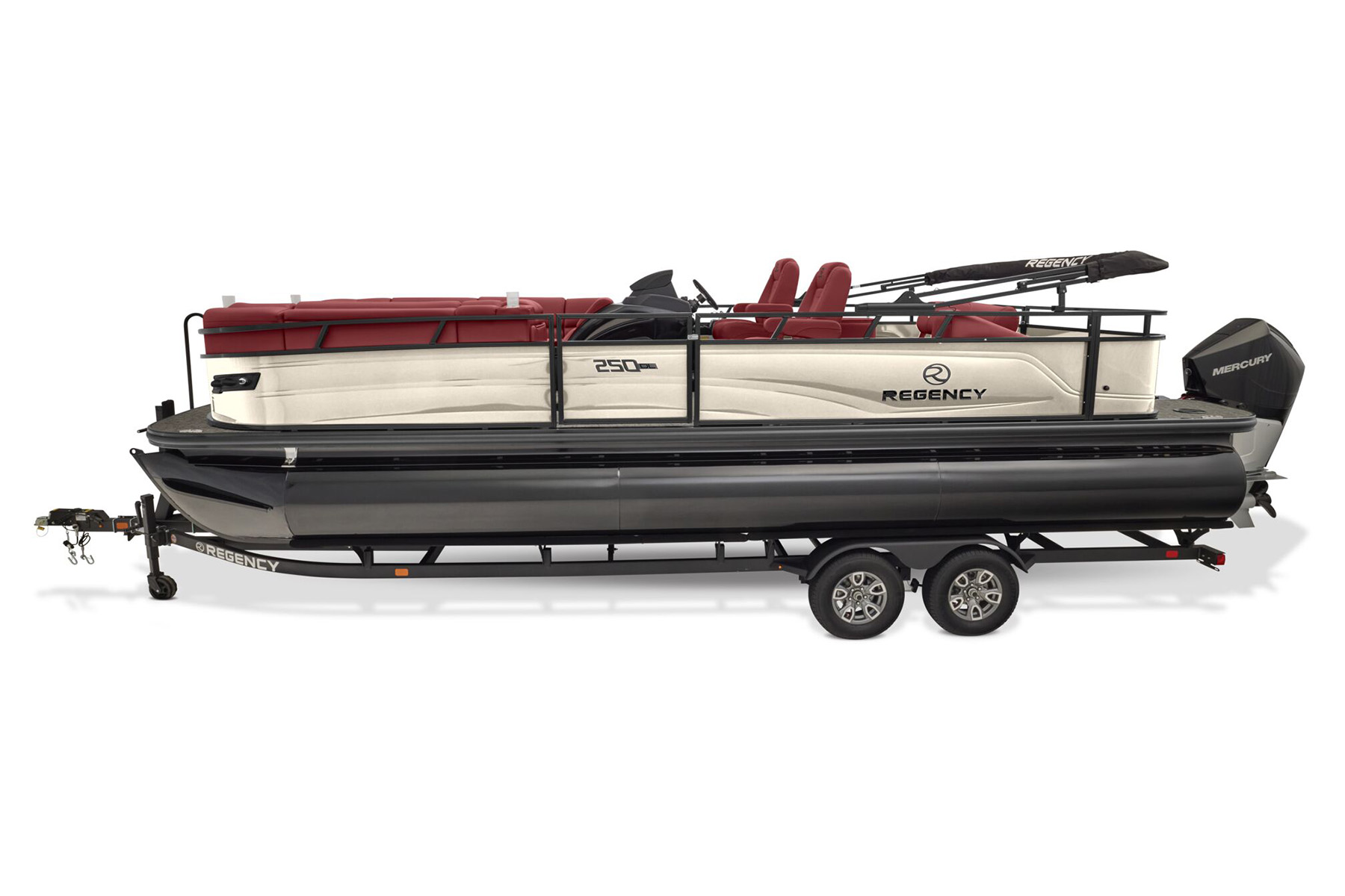 Profile view of 250 LE3 Sport Pontoon